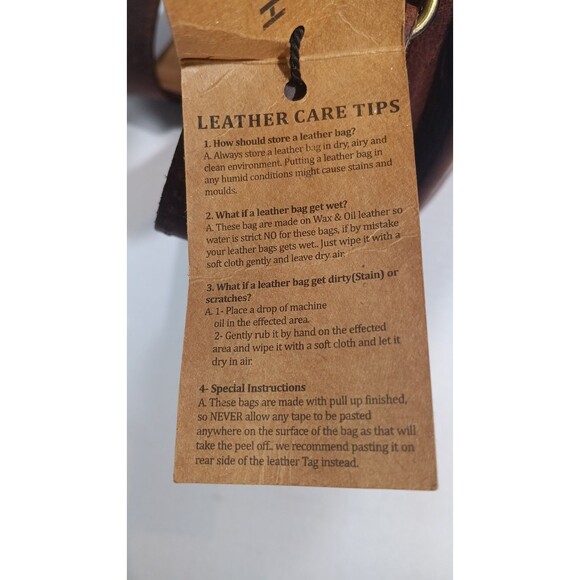 AARON LEATHER GOODS DARK BROWN Briefcase BAG  SPAIN - Picture 15 of 16